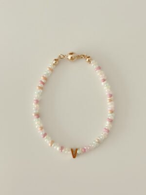 Jelly Bunny Initial Bracelet