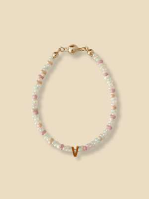 Jelly Bunny Initial Bracelet