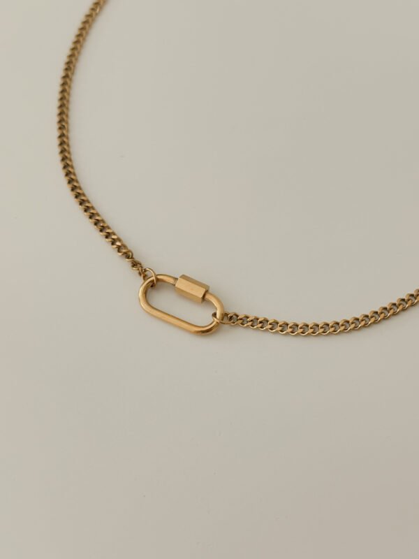 Paper Clip Chain Necklace - Image 3