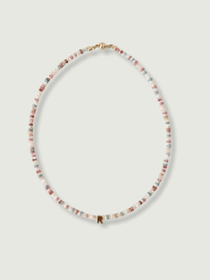 Baby Cloud Beads Initials Necklace