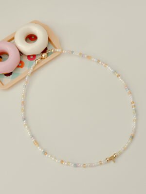 Sugar Cloud Beads Initials Necklace