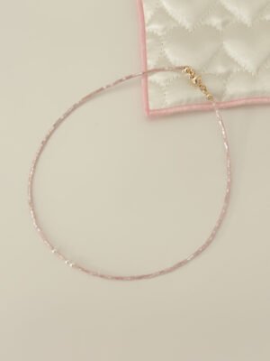 Cotton Blush Beaded Necklace