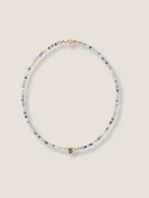 Gleamy Beads Initials Necklace