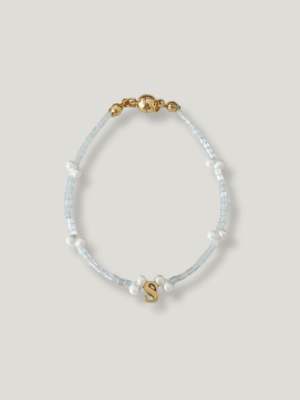 Pearly Pop Beads Initials Bracelet