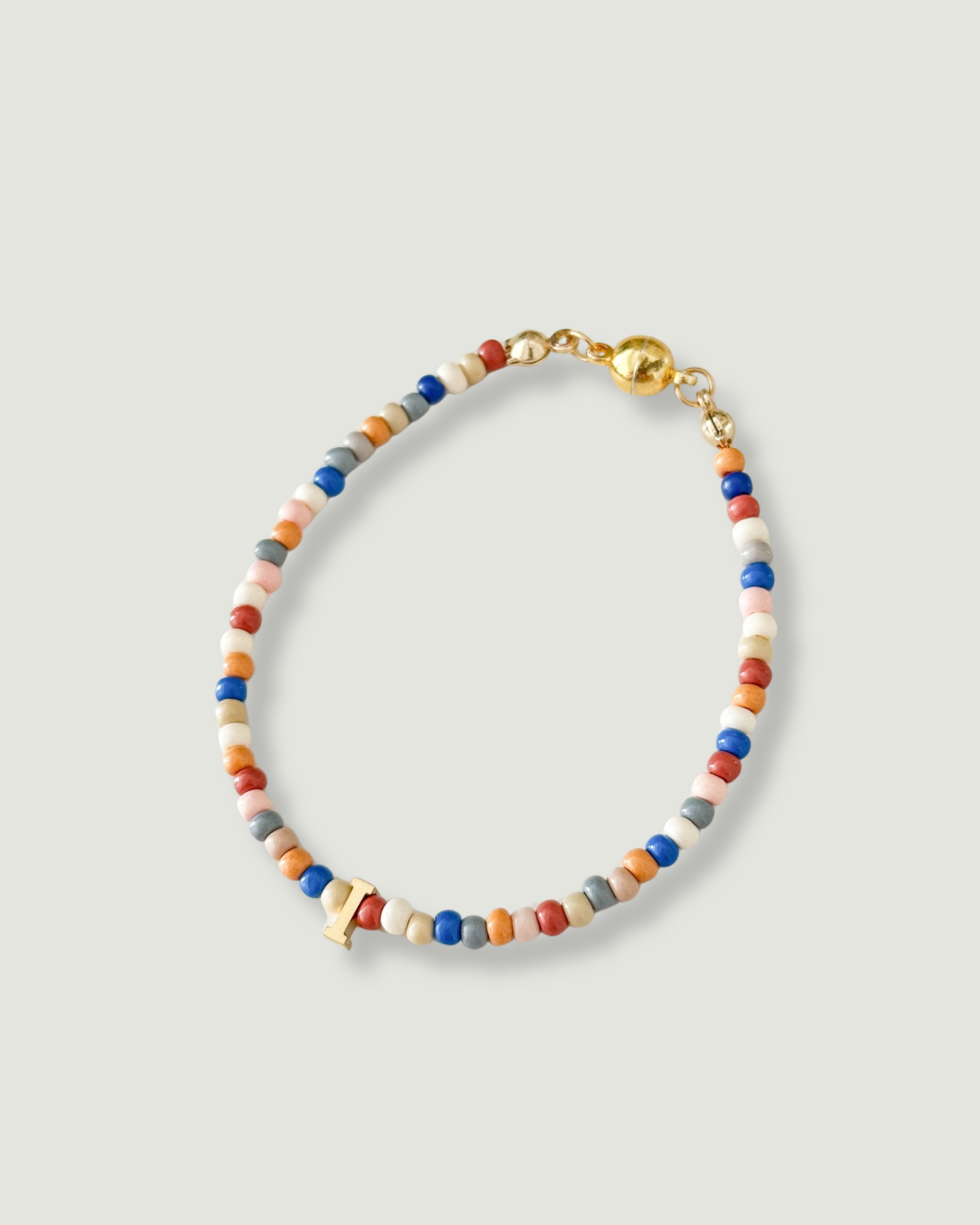 Mosaic Beads Initial Bracelet - Image 2