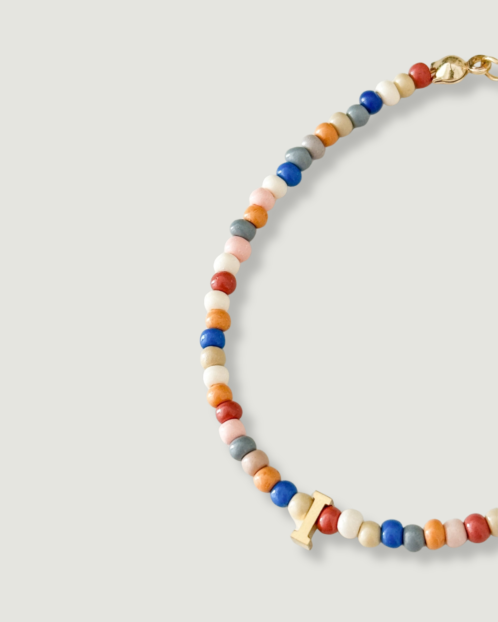 Mosaic Beads Initial Bracelet - Image 3