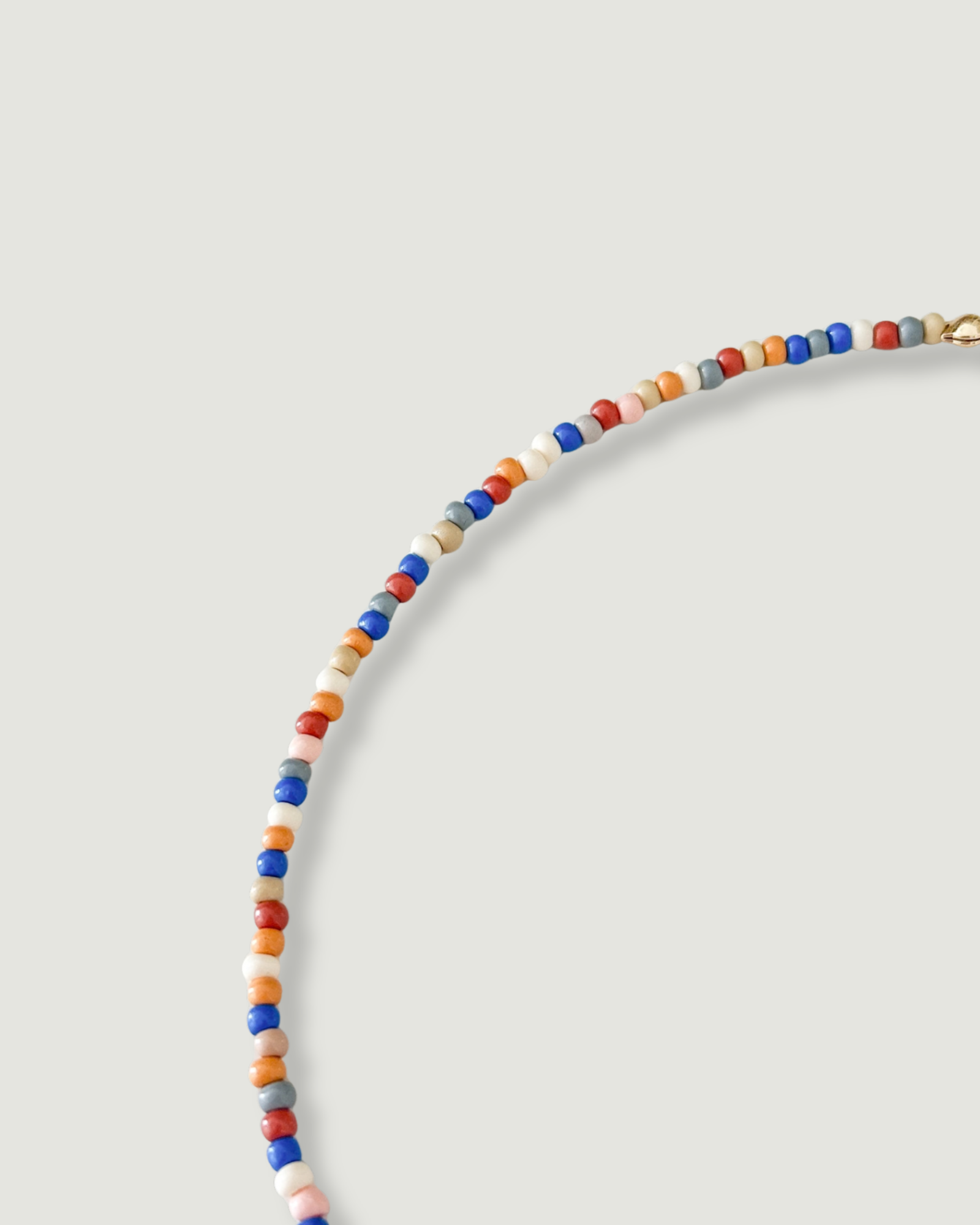 Mosaic Beads Initial Necklace - Image 3