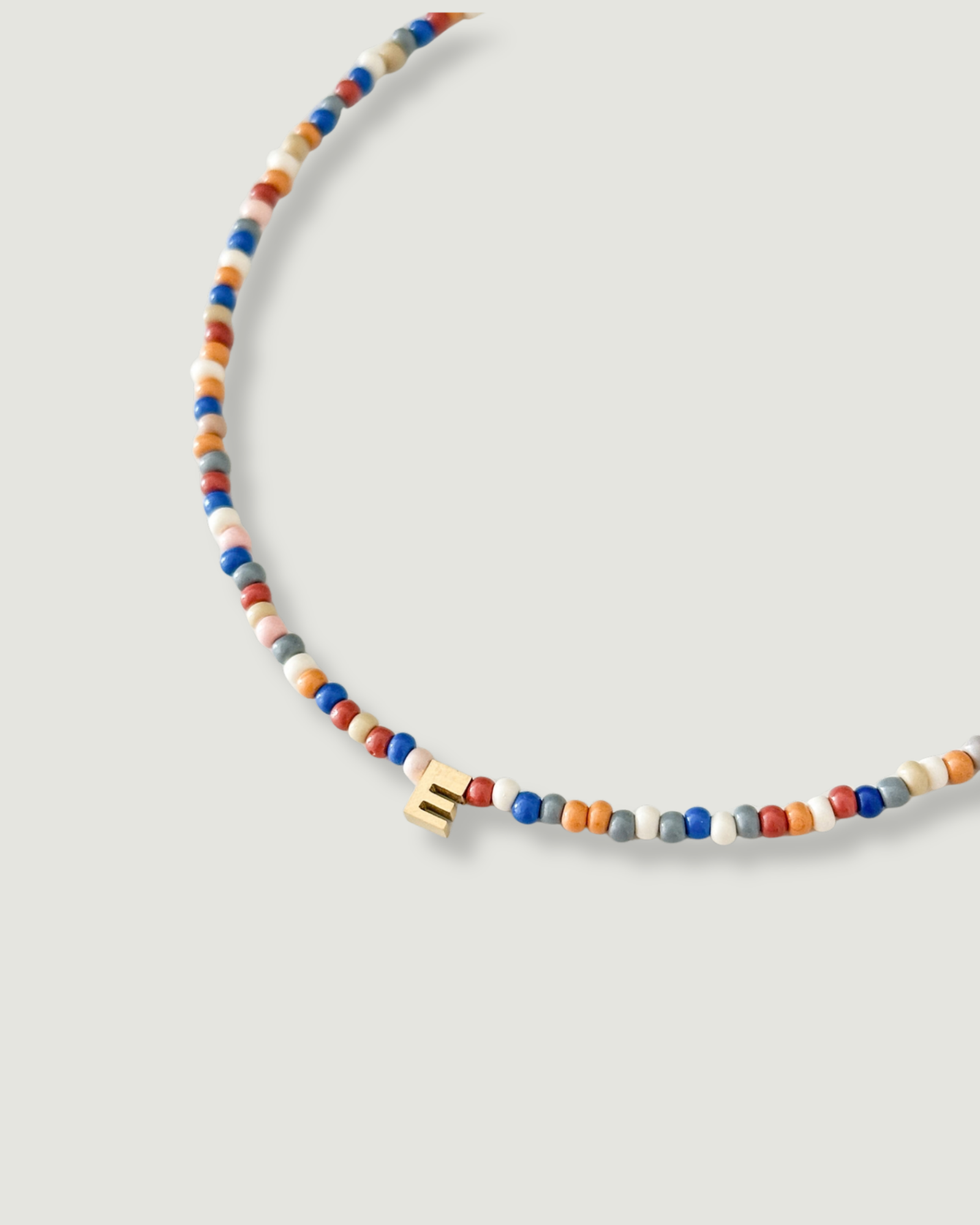 Mosaic Beads Initial Necklace - Image 2