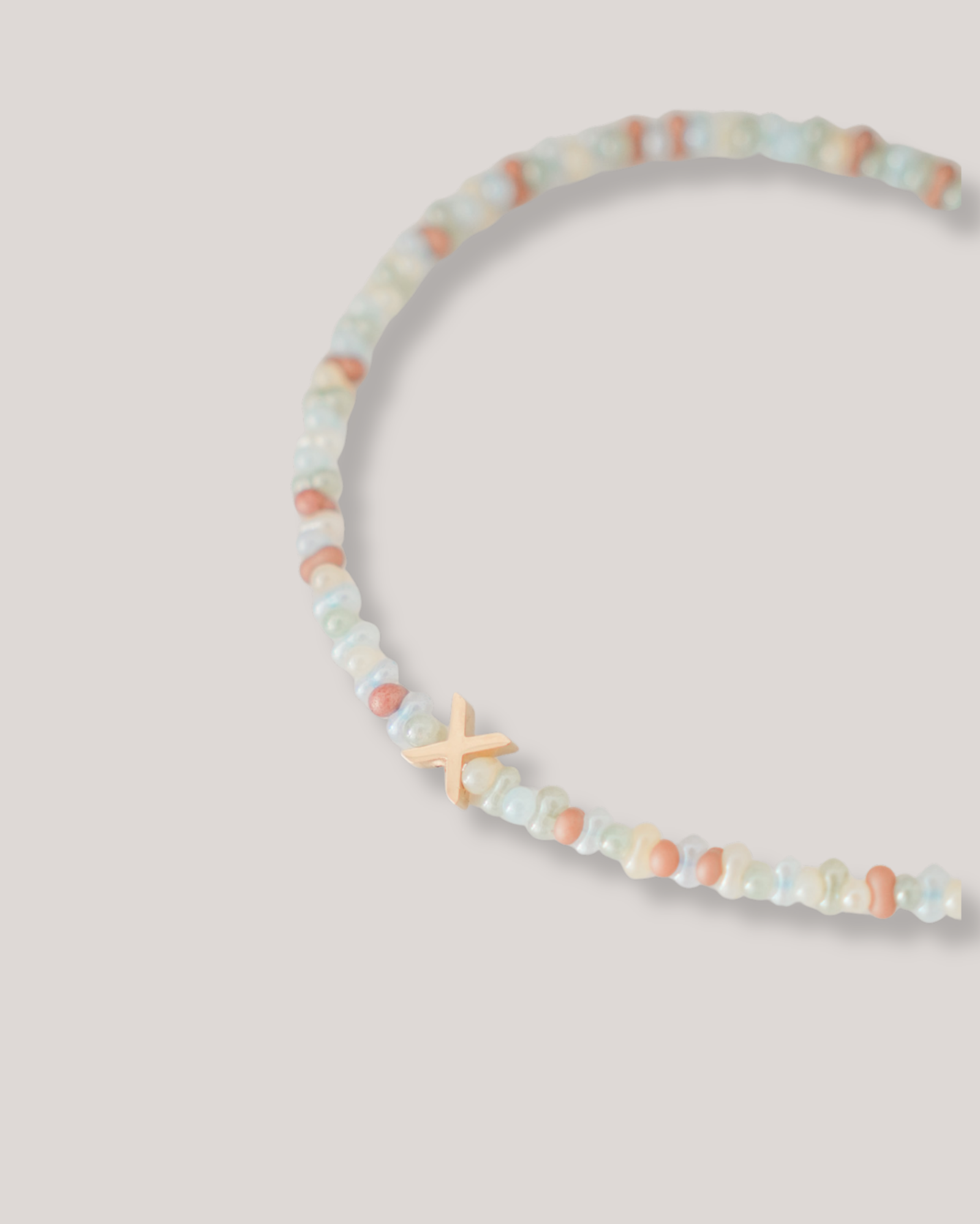 Sunday Gelato Beads Initial Necklace - Image 2