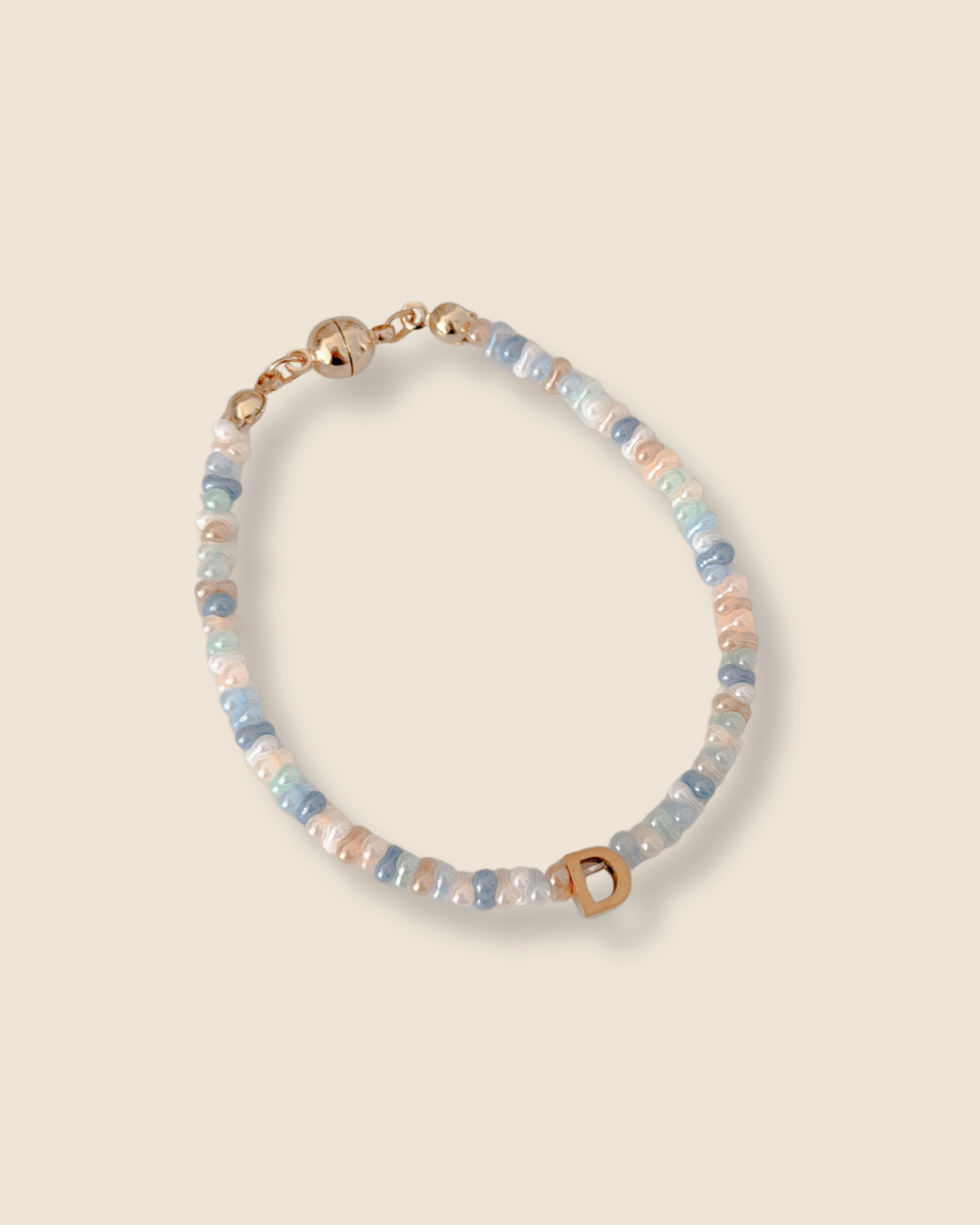 Salt Air Beads Initials Bracelet - Image 2