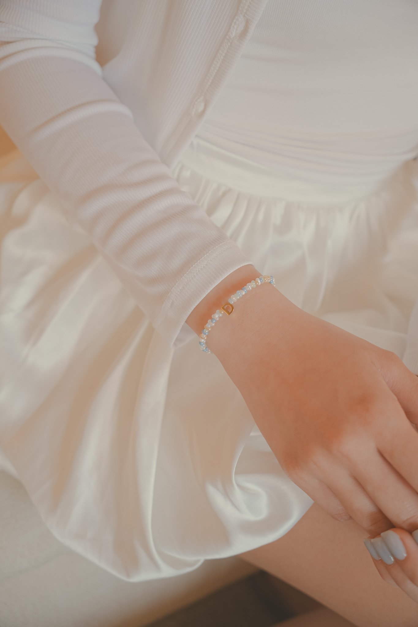 Salt Air Beads Initials Bracelet - Image 4